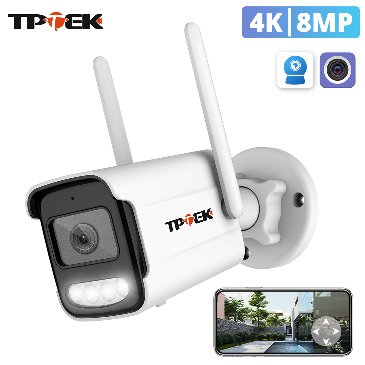 Btt Skr Mini - Cámara IP 4K de 8MP, Cámara