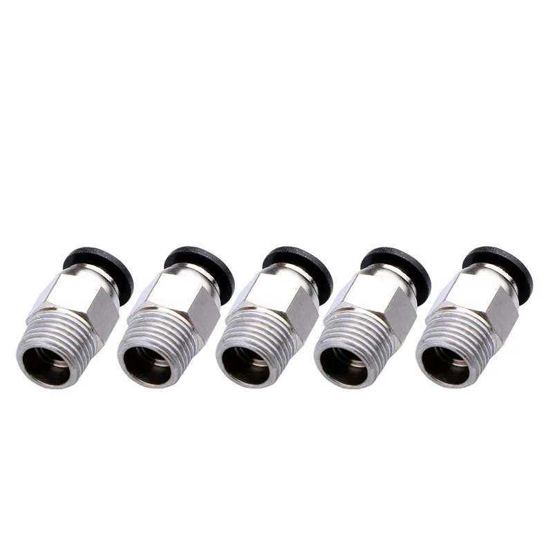 Bowden Tube - 10 unidades/lote Conector neumático rápido PC4-M6