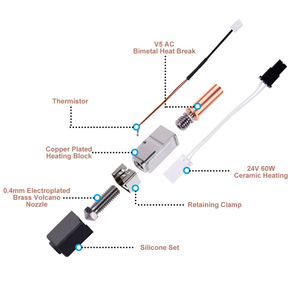 Kit de Hotend para Anycubic Ko - Hotend Assembly reseña y precio