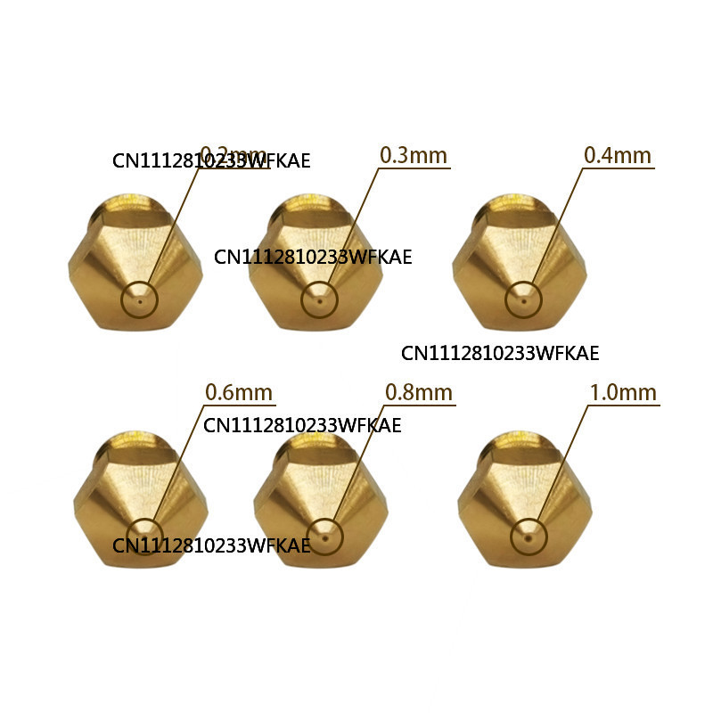 5 boquillas extrusoras MK10 M6 - Printer Nozzle reseña y precio