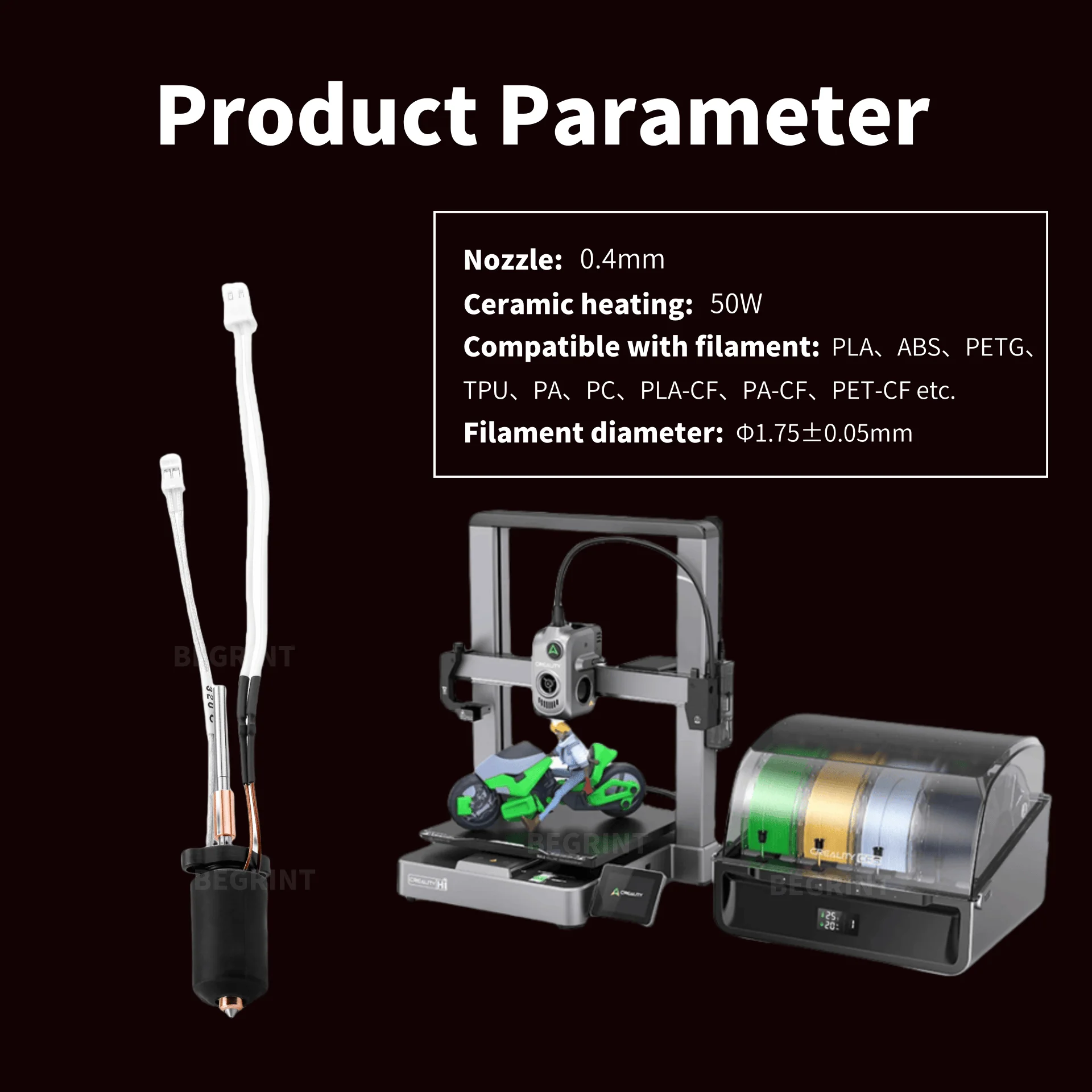Kit de Calentador Cerámico de  - Hotend Assembly reseña y precio
